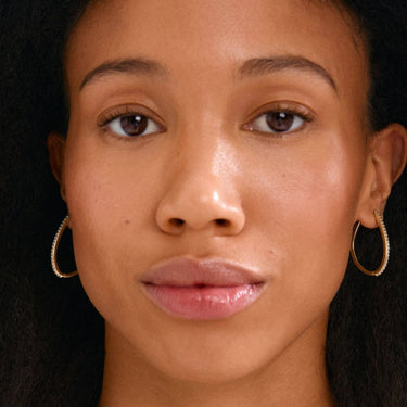Pilgrim Gold Root Large Oval Hoop Earrings