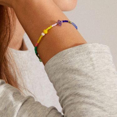 Pilgrim Indiana Bead Bracelet - Multi