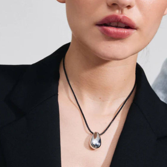 pilgrim-intent-black-leather-silver-teardrop-necklace.jpg