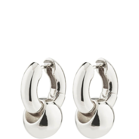 Pilgrim Intent Chunky Silver Hoop Earrings