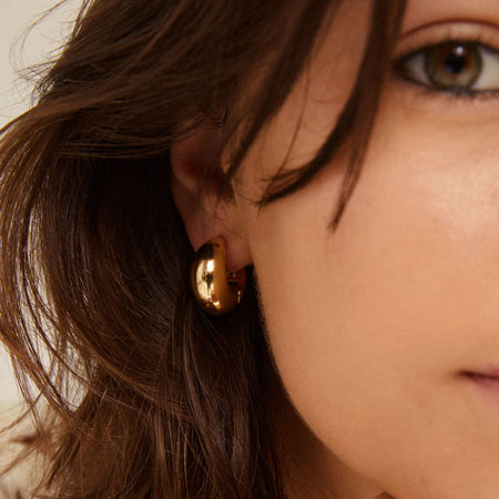 Pilgrim Ioanna Gold Chunky Hoop Earrings