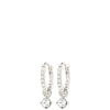 pilgrim-joa-silver-clear-crystal-hoop-earrings