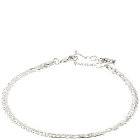 Pilgrim Joanna Silver Flat Snake Chain Bracelet - Silver