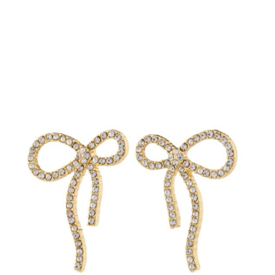 pilgrim-jolanta-gold-crystal-bow-stud-earrings