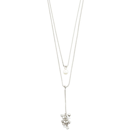 Pilgrim Jolene Crystal Silver Dainty Necklace