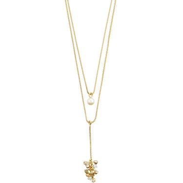 Pilgrim Jolene Crystal Gold Dainty Necklace