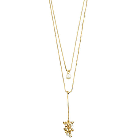 Pilgrim Jolene Crystal Gold Dainty Necklace