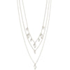 pilgrim-jules-silver-triple-layer-necklace