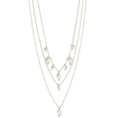 Pilgrim Jules Silver Triple Layer Necklace