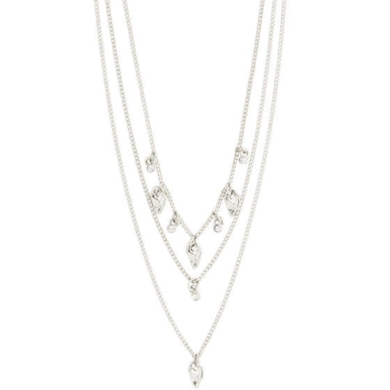 pilgrim-jules-silver-triple-layer-necklace