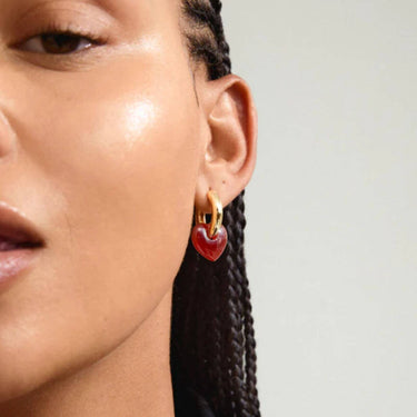 pilgrim-kendall-gold-hoop-heart-charm-earrings