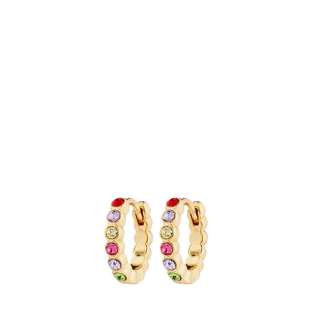 Pilgrim Kleopratra Gold Tiny Hoop Earrings - Multi