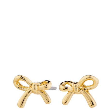 Pilgrim Lysandra Gold Tiny Bow Stud Earrings