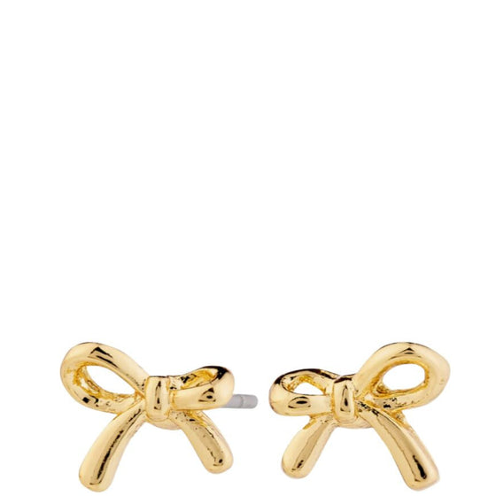 pilgrim-lysandra-gold-tiny-bow-stud-earrings