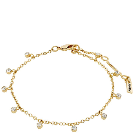 Pilgrim Maja Crystal Gold Dainty Bracelet