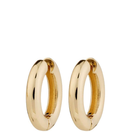 Pilgrim Marlo Gold Chunky Full Hoop Earrings