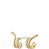 Pilgrim Nadine Gold Small Crystal Hoop Earrings