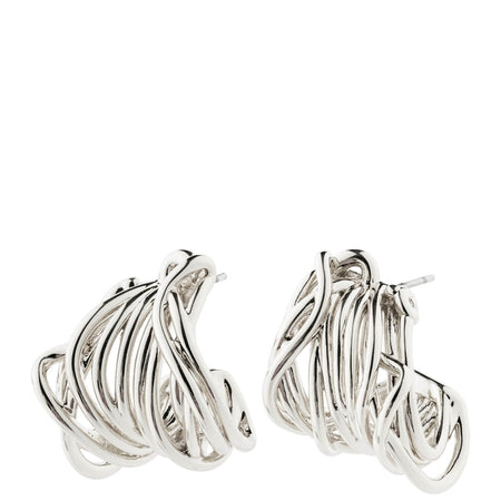 Pilgrim Pamela Silver Hoop Cuff Earrings