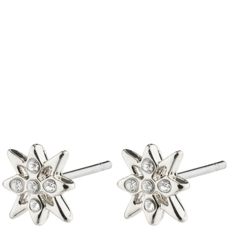 Pilgrim Rain Silver Stud Earrings