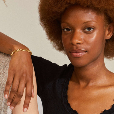 Pilgrim Rani Gold Twist Link Bracelet