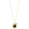 Pilgrim Rhythm Gold Black Pendant Necklace