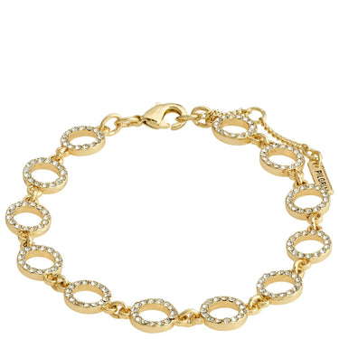 Pilgrim Rogue Gold Crystal Halo Bracelet