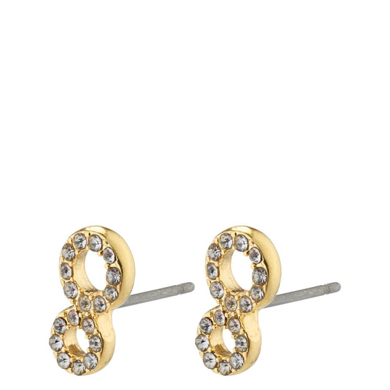 Pilgrim Rogue Gold Crystal Stud Earrings