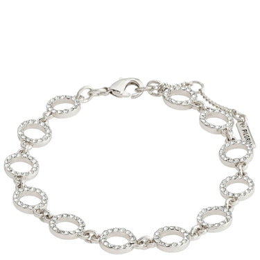 Pilgrim Rogue Silver Crystal Halo Bracelet