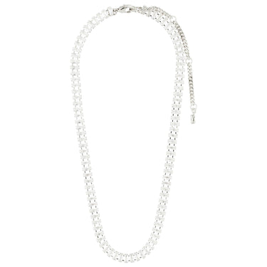 Pilgrim Rue Silver Crystal Necklace