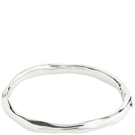 Pilgrim Silver Hammered Effect Bangle