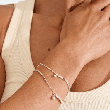 Pilgrim Silver Prism Sun Bracelet