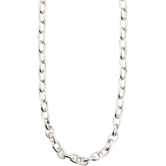 Pilgrim Silver Round Link Necklace