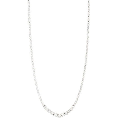 Pilgrim Sky Silver Clear Crystal Necklace