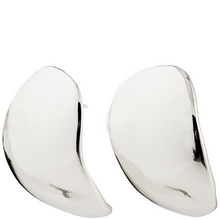 pilgrim-sparkle-silver-irregular-mega-disc-stud-earrings