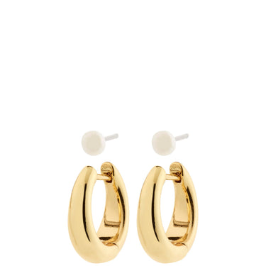 pilgrim-starlight-gold-hoop-pearl-stud-earring-set