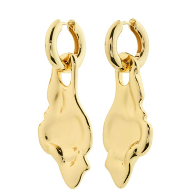 pilgrim-starlight-gold-large-drop-hoop-earrings