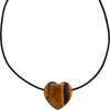 Pilgrim Stay Tiger Eye Heart Necklace