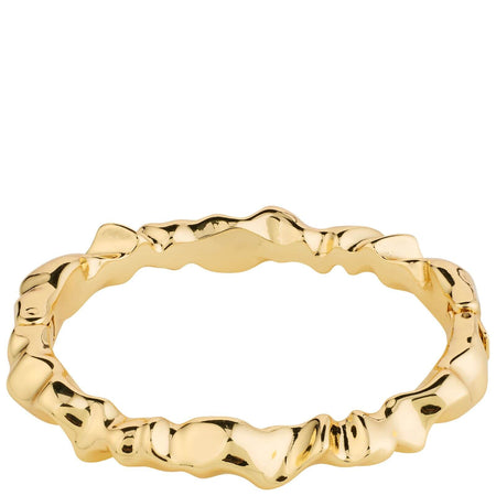 Pilgrim Sunset Gold Hinged Bangle