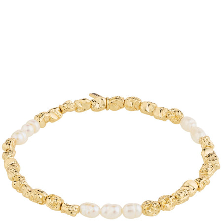 Pilgrim Tide Gold Beaded Bracelet