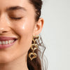 pilgrim-tide-gold-triple-heart-drop-earrings