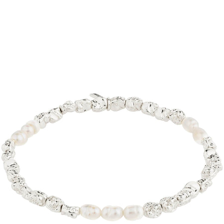 Pilgrim Tide Silver Beaded Bracelet