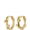 Pilgrim Urszula Gold Small Oval Hoop Earrings