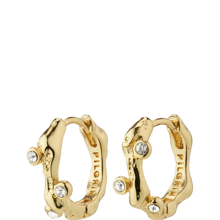 Pilgrim Urszula Gold Small Oval Hoop Earrings