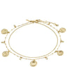 Pilgrim Veronica Gold Coin Anklet