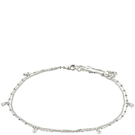 Pilgrim Veronica Silver Anklet