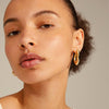 Pilgrim Wave Gold Large Chunky Hoop Earrings