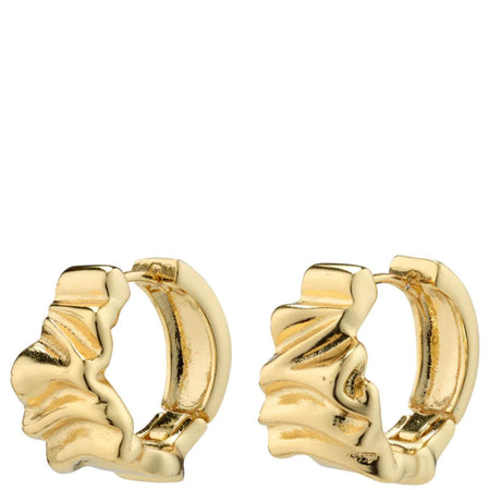 Pilgrim Willpower Gold Huggie Hoop Earrings