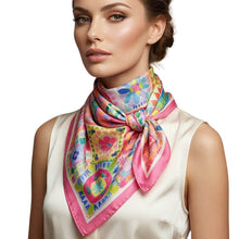 ladies pink neck scarf