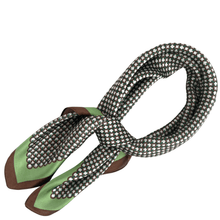 Pistachio & Brown Pattern Neck Scarf