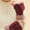 Powder Anna Mittens - Burgundy